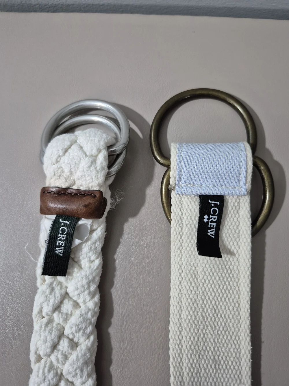 J.Crew Nautical Belt Bundle Rope & Anchor D Ring Belts